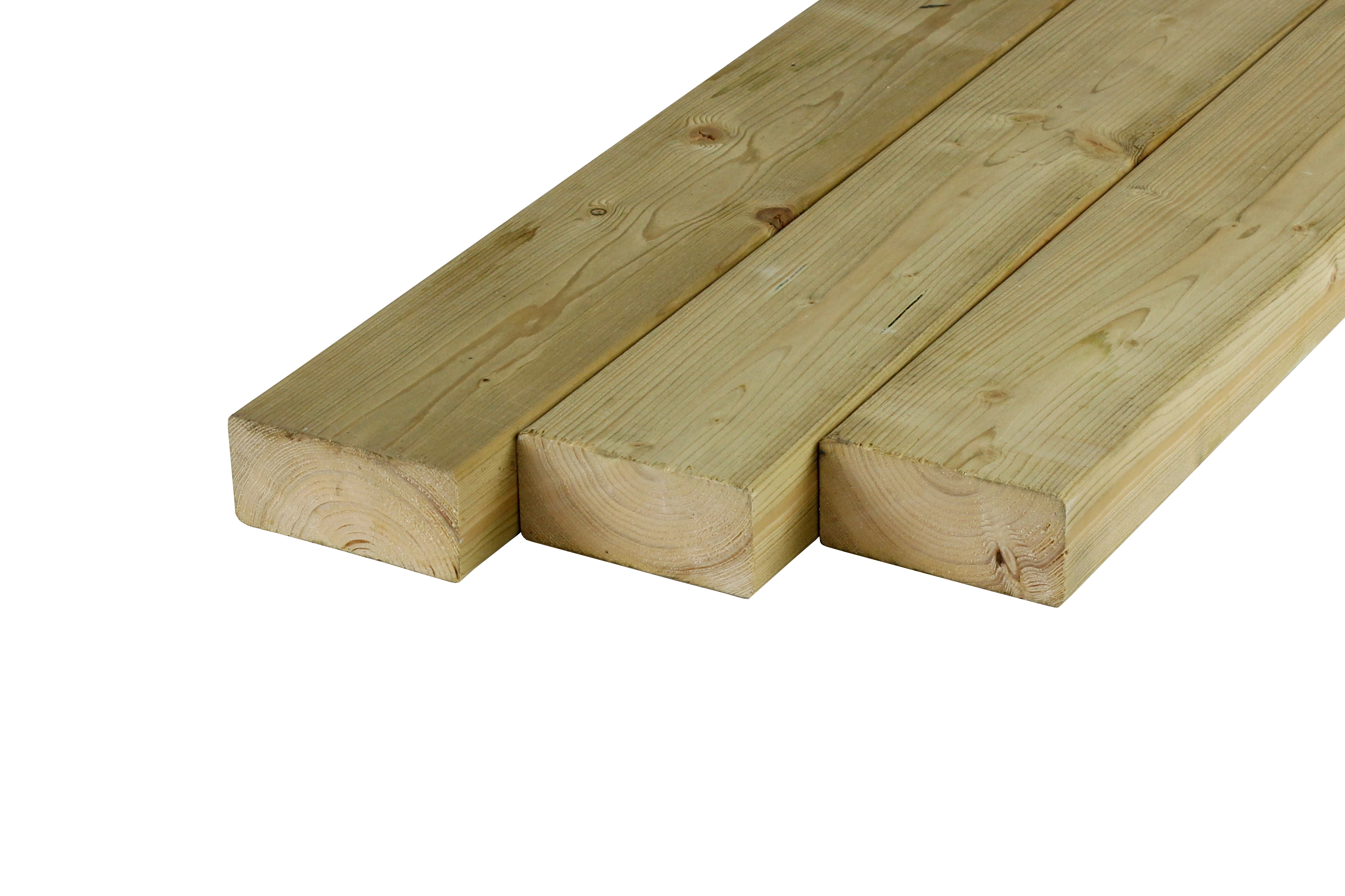 Vuren Regel 4.5 x 9.5 cm (45 x 95 mm) Geschaafd Geïmpregneerd - Lengte 300 cm - Afbeelding 3